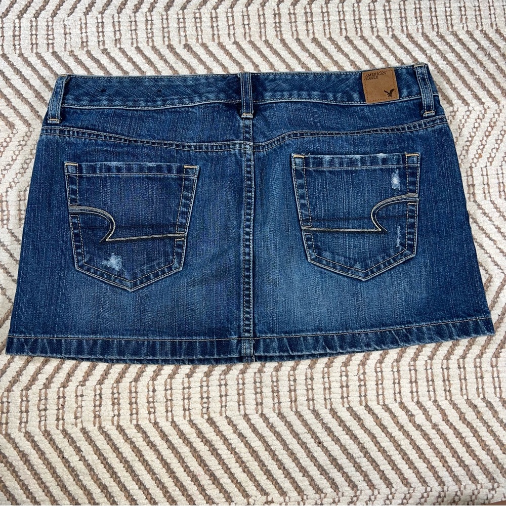 American Eagle Mini Jean Skirt Size 8 - Picture 7 of 9